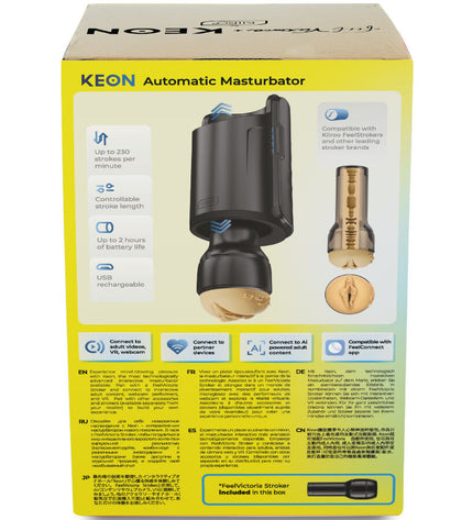 KIIROO - KEON WIFI COMBO VICTORIA JUNE MASTURBATEUR AUTOMATIQUE + FEEL STROKER by KIIROO