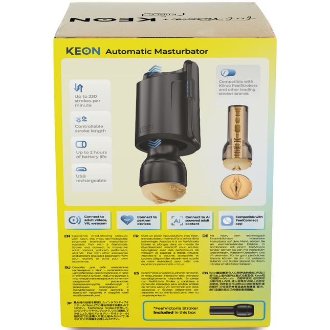 KIIROO - KEON WIFI COMBO VICTORIA JUNE MASTURBATEUR AUTOMATIQUE + FEEL STROKER by KIIROO