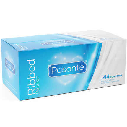 PASANTE - PRÉSERVATIFS PASSION CÔTELÉS BOÎTE 144 UNITÉS by PASANTE