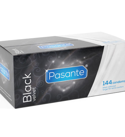 PASANTE - PRÉSERVATIFS EN VELOURS NOIR BOÎTE 144 UNITÉS by PASANTE