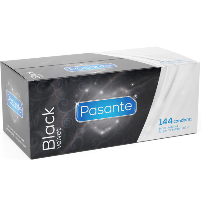 PASANTE - PRÉSERVATIFS EN VELOURS NOIR BOÎTE 144 UNITÉS by PASANTE
