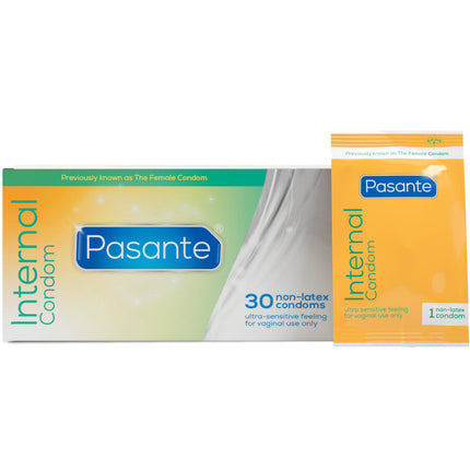 PASANTE - PRÉSERVATIFS FÉMININS INTERNES BOÎTE 30 UNITÉS by PASANTE