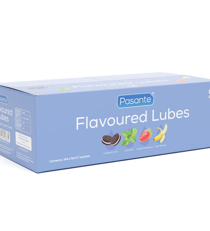 PASANTE - BOÎTE DE LUBRIFIANTS AROMATISÉS 144 UNITÉS 5 ML by PASANTE