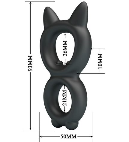 CRAZY BULL - BAGUE DOUBLE EN SILICONE TORAN MODÈLE 20 by CRAZY BULL