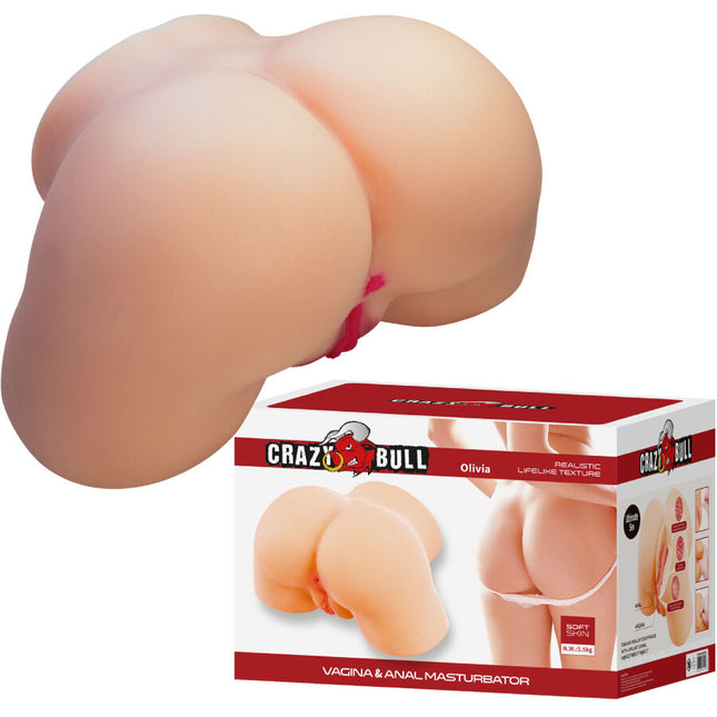 CRAZY BULL - OLIVIA FESSES FÉMININES RÉALISTES VAGIN ET ANAL 5,5 KG by CRAZY BULL
