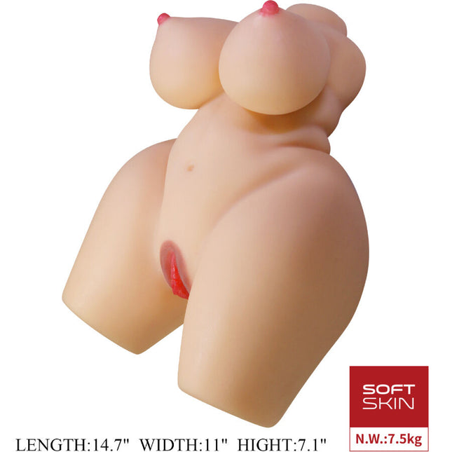 CRAZY BULL - GRACE TORSE FÉMININ RÉALISTE VAGIN ET ANAL 7,5 KG by CRAZY BULL