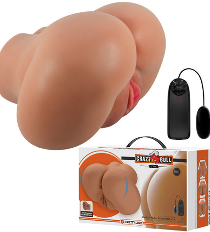 CRAZY BULL - LUNA VIBRATEUR FESSIER AVEC CONTRÔLE RÉALISTE DU VAGIN ET DE L'ANUS À TÉLÉCOMMANDE by CRAZY BULL