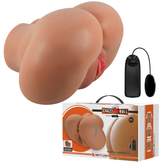 CRAZY BULL - LUNA VIBRATEUR FESSIER AVEC CONTRÔLE RÉALISTE DU VAGIN ET DE L'ANUS À TÉLÉCOMMANDE by CRAZY BULL