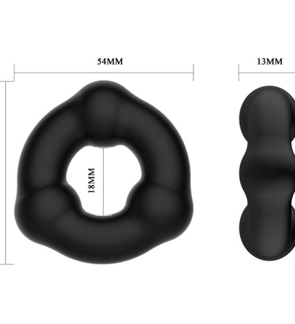 CRAZY BULL - BAGUE EN SILICONE ULTRA DOUX AVEC NODULES - Concombre Boutique