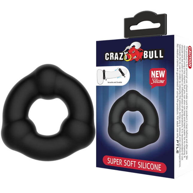 CRAZY BULL - BAGUE EN SILICONE ULTRA DOUX AVEC NODULES - Concombre Boutique