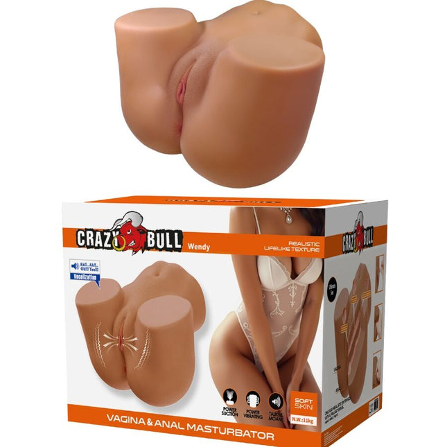 CRAZY BULL - WENDY VIBRATEUR ET SUÇON FÉMININ RÉALISTE AVEC SON 11 KG by CRAZY BULL