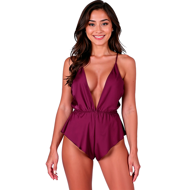 PASSION - SENSIE CORPS PRUNE L/XL by PASSION WOMAN TEDDIES