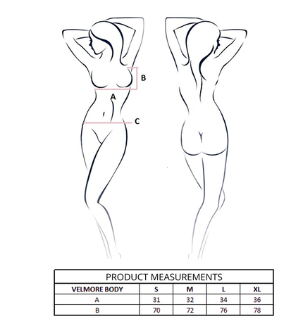 PASSION - VELMORE BODY VIOLET L/XL by PASSION WOMAN TEDDIES