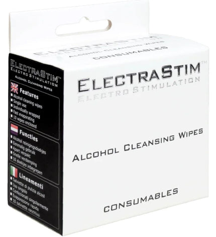 ELECTRASTIM - LINGETTES NETTOYANTES À L'ALCOOL 10 UNITÉS by ELECTRASTIM