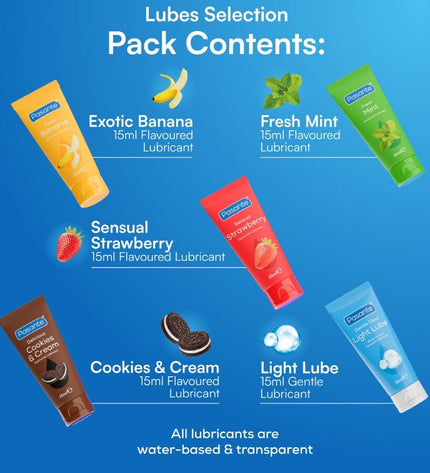 PASANTE - PACK LUBRIFIANTS SAVEURS ASSORTIES 5 UNITÉS X 15 ML by PASANTE