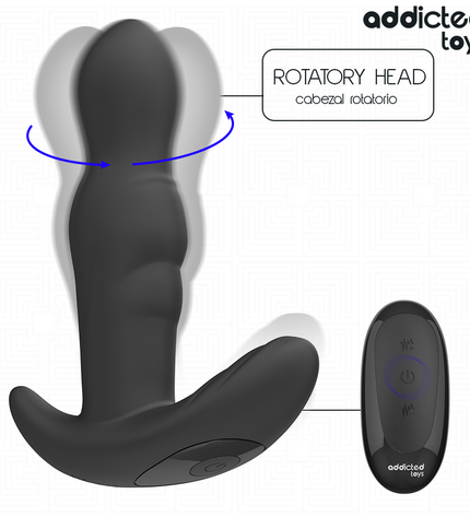 ADDICTED TOYS - PLUG ANAL VIBRANT ET ROTATIF AVEC TÉLÉCOMMANDE by ADDICTED TOYS