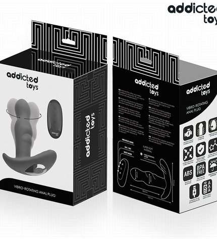 ADDICTED TOYS - PLUG ANAL VIBRANT ET ROTATIF AVEC TÉLÉCOMMANDE by ADDICTED TOYS