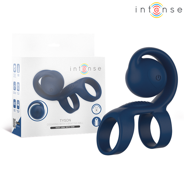 INTENSE - TYSON COCK RING AVEC BOULE VIBRANTE Ø 3,2 CM by INTENSE FOR HIM