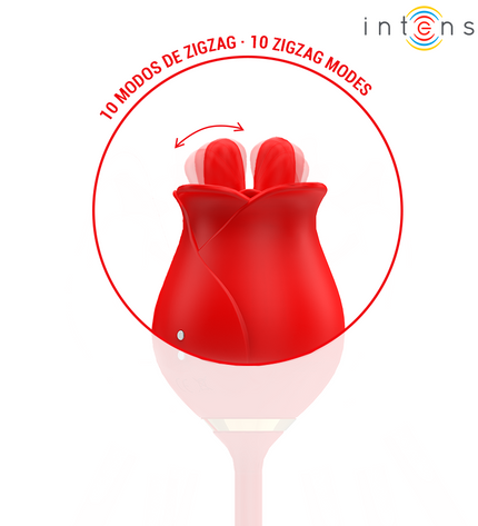 INTENSE - MELANIE DOUBLE STIMULATEUR DE CLITORIS AVEC LANGUE EN ZIGZAG by INTENSE HIGH TECH