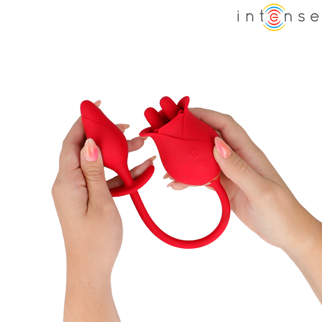 INTENSE - MELANIE DOUBLE STIMULATEUR DE CLITORIS AVEC LANGUE EN ZIGZAG by INTENSE HIGH TECH