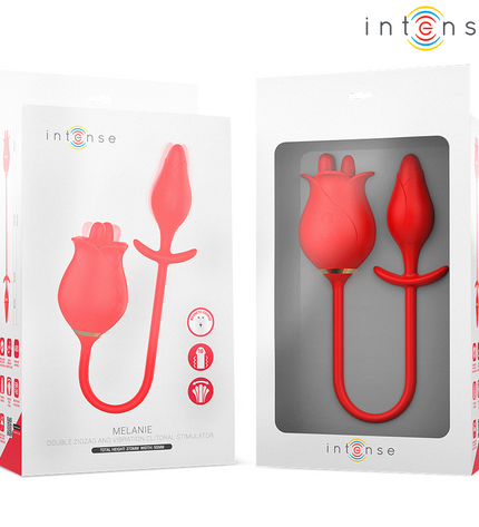 INTENSE - MELANIE DOUBLE STIMULATEUR DE CLITORIS AVEC LANGUE EN ZIGZAG by INTENSE HIGH TECH