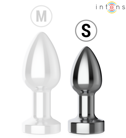 INTENSE - PLUG ANAL VIBRANT EN MÉTAL AVEC LUMIÈRES LED ET TÉLÉCOMMANDE - TAILLE S by INTENSE ANAL TOYS