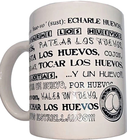 DIABLO PICANTE - MUG BLANC AVEC BOULES SYNONYMES 370 ML by DIABLO PICANTE