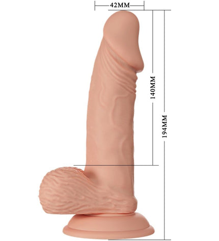 BAILE - BEAUTIFUL ENCOUNTER ZEBULON GODEMICHET RÉALISTE FLEXIBLE 19,4 CM NATUREL by BAILE DILDOS