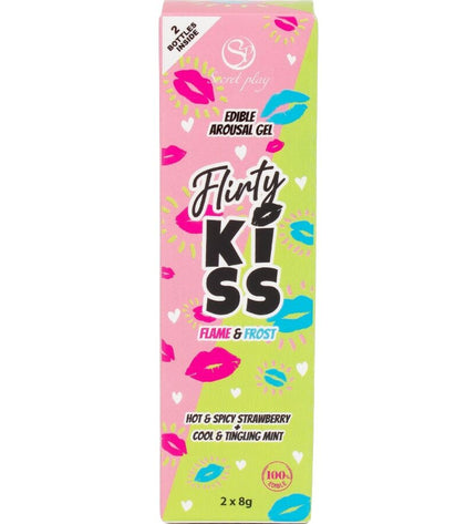 SECRETPLAY - GELS COQUINS BAISERS AVEC EFFETS DE SEXE ORAL FRAISE & MENTHE 2 X 8 GR by SECRETPLAY COSMETIC