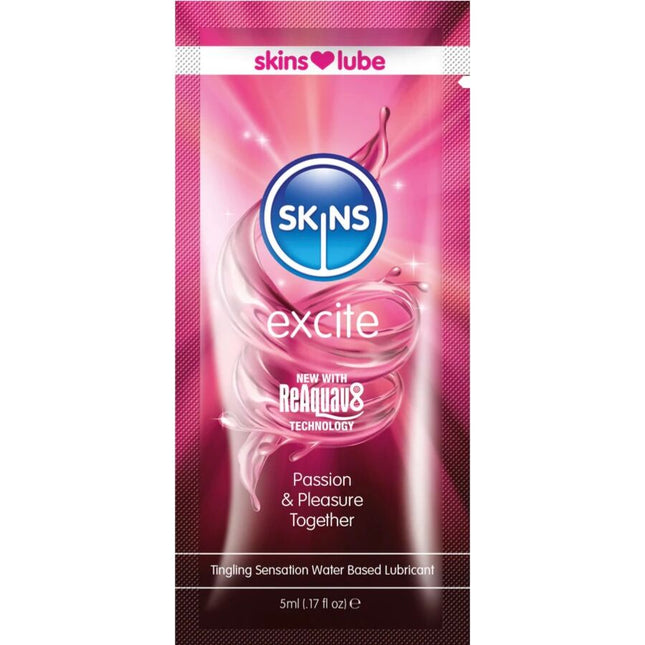 SKINS - EXCITE LUBRIFIANT À BASE D'EAU DOSE UNIQUE 5 ML by SKINS