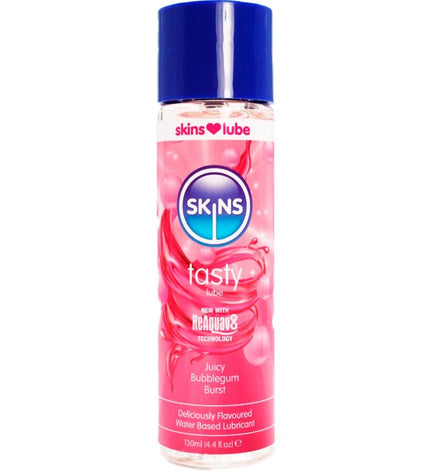 SKINS - LUBRIFIANT À BASE D'EAU DÉLICIEUX GOÛT BUBBLEGUM 130 ML by SKINS