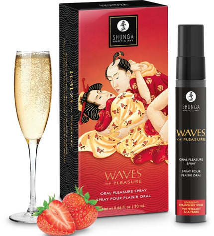 SHUNGA - WAVES PLEASURE SPRAY ORAL SEDUCTIVE FRAISE 20 ML by SHUNGA APHRODISIACS