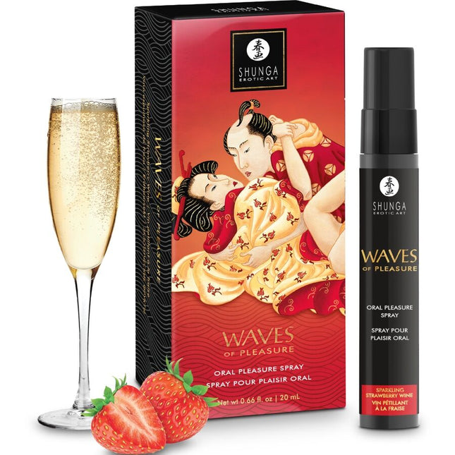 SHUNGA - WAVES PLEASURE SPRAY ORAL SEDUCTIVE FRAISE 20 ML by SHUNGA APHRODISIACS
