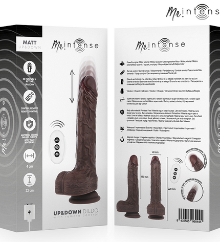 MR INTENSE - MATT RÉALISTE MULTIFONCTION AVEC VIBRATION HAUT ET BAS ET TÉLÉCOMMANDE 22 CM -O- 4 CM by MR. INTENSE HIGH TECH