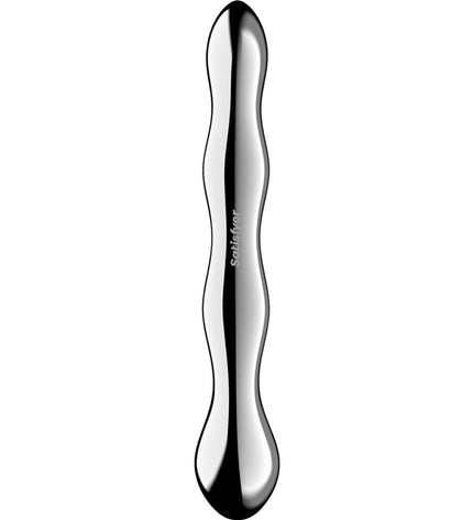 SATISFYER - COSMIC CREST 2 GODEMICHET DOUBLE EN ACIER INOXYDABLE by SATISFYER DILDO