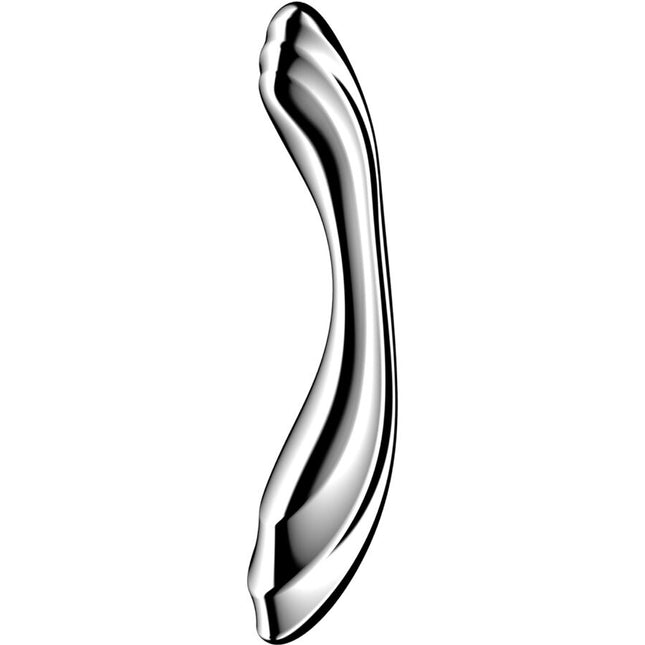 SATISFYER - PURE GRAVITY 2 GODEMICHET DOUBLE EXTRÉMITÉ EN ACIER INOXYDABLE by SATISFYER DILDO