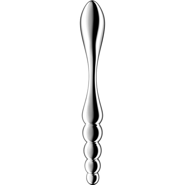 SATISFYER - STAR FORCE 1 GODEMICHET DOUBLE EN ACIER INOXYDABLE by SATISFYER DILDO
