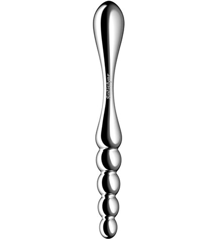 SATISFYER - STAR FORCE 1 GODEMICHET DOUBLE EN ACIER INOXYDABLE by SATISFYER DILDO