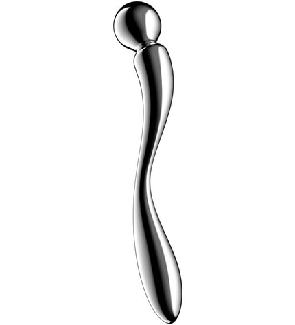 SATISFYER - STAR FORCE 2 GODEMICHET DOUBLE EN ACIER INOXYDABLE by SATISFYER DILDO