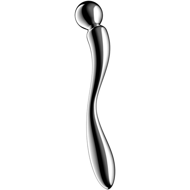 SATISFYER - STAR FORCE 2 GODEMICHET DOUBLE EN ACIER INOXYDABLE by SATISFYER DILDO