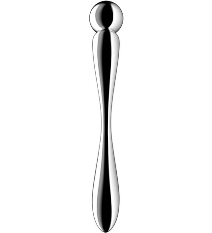 SATISFYER - STAR FORCE 2 GODEMICHET DOUBLE EN ACIER INOXYDABLE by SATISFYER DILDO