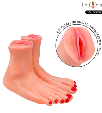 INTENSE DEEP TOUCH - GABBIE MASTUBADOR DEUX PIÈCES EN FORME DE PIED by INTENSE BODIES & MASTURBATORS