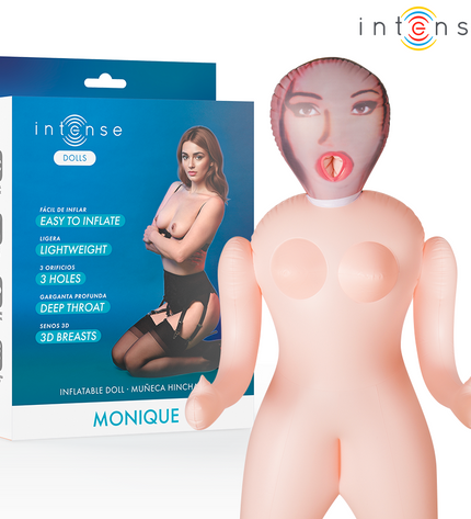 INTENSE DOLLS - POUPÉE GONFLABLE MONIQUE À TROIS ORIFICES by INTENSE BODIES & MASTURBATORS