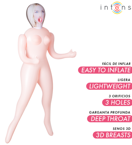 INTENSE DOLLS - POUPÉE GONFLABLE INGRID À TROIS ORIFICES by INTENSE BODIES & MASTURBATORS