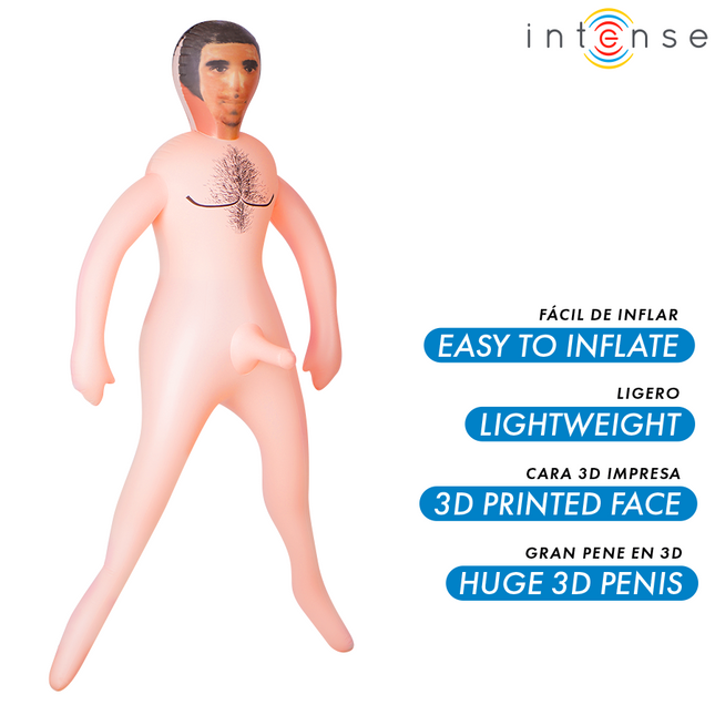INTENSE DOLLS - POUPÉE GONFLABLE ANTHONY AVEC PÉNIS 3D by INTENSE BODIES & MASTURBATORS