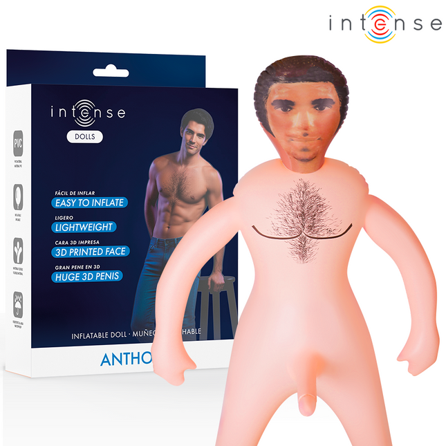 INTENSE DOLLS - POUPÉE GONFLABLE ANTHONY AVEC PÉNIS 3D by INTENSE BODIES & MASTURBATORS