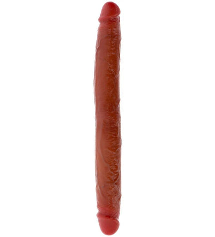 GET REAL - GODEMICHET EN SILICONE À DOUBLE EXTRÉMITÉ CARAMEL 35 CM by GET REAL
