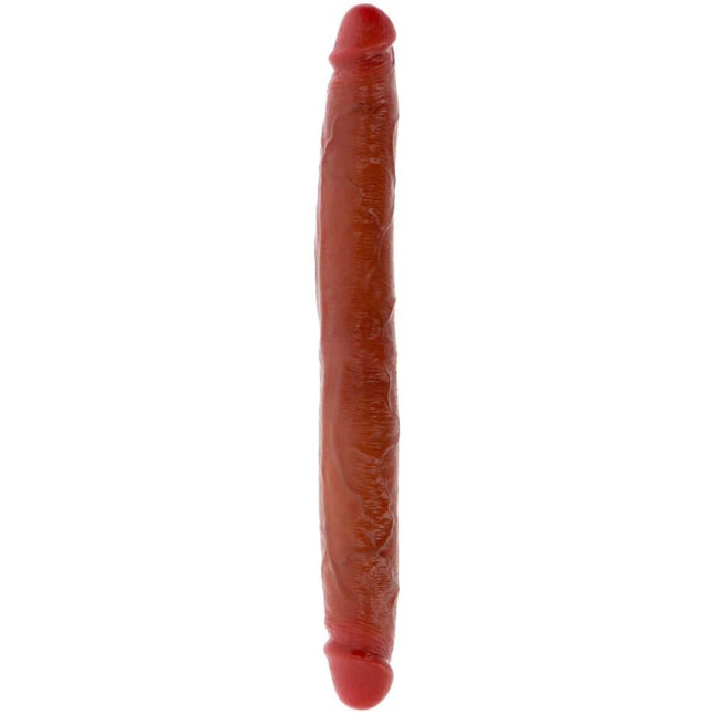GET REAL - GODEMICHET EN SILICONE À DOUBLE EXTRÉMITÉ CARAMEL 35 CM by GET REAL