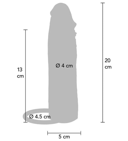 GET REAL - MANCHON PÉNIS VIBRANT EN SILICONE HYDRATANT CARAMEL 20 CM by GET REAL