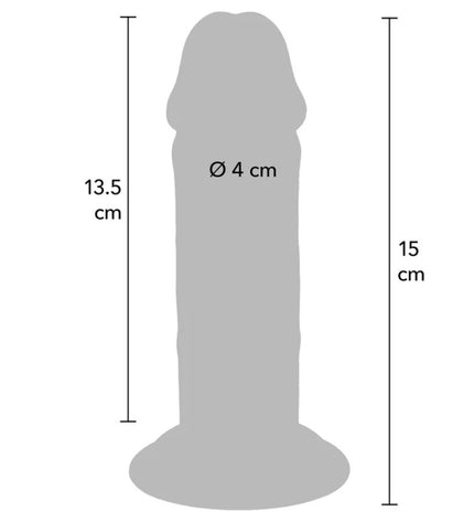 GET REAL - PÉNIS DE LUXE ÉPAIS DOUBLE DENSITÉ EN TPE 15 CM by GET REAL